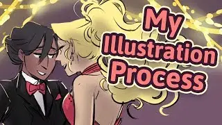 My Illustration Process (Vlog)