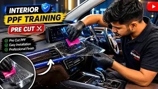 Car interior pre cut PPF #glamourarts #carmodify #ppfprotection #ppf #carstickers