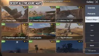 UNDAWN - Golden Desert ALL Treasure Map Locations & Dig Locations