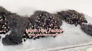 100% natural good quality raw hair factory India.😍✨ 🛒 👉 Shop now: www.moonhairfactory.com
