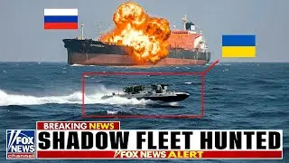 RUSSIAN TANKER EXPLODES | Ukraine Sea Baby Drone Strike on Shadow Fleet | 25 Crew Evacuated