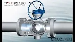 Cast trunnion ball valve