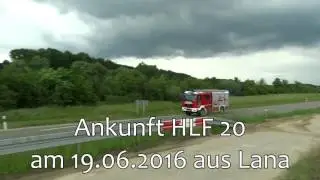 Ankunft HLF 20 19.06.2016 FF Wertingen