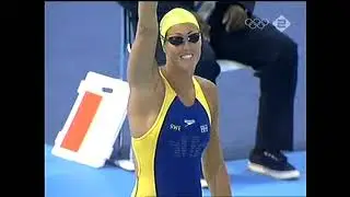 Olympische spelen 2004 Athene 50m vrije slag vrouwen met Inge de Bruijn