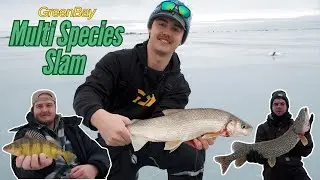 Green Bay Ice Fishing Action! Tactics for Pike, Perch & Whitefish