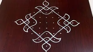 9dots melikala muggulu|easy rangoli|daily chukkala muggulu||sikku,kambhi,neli kolams|#Nice Rangoli