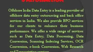 How to Outsource data entry, data conversion, transcription, Web research???