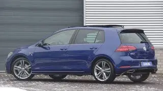Volkswagen NEW Golf R-line 2019 Lapiz Blue 18 inch Sebring walk around & detail inside