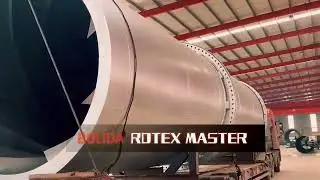Big Three-pass Rotary Dryer for Drying Sawdust  - Bolida Factory