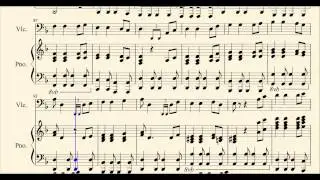 Easy Pirates of the Caribbean Medley for Cello and Piano