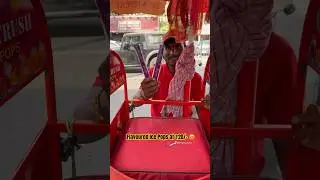 Hardworking man selling ice pops at just ₹20 😱😭 #icepop #popsicle #streetfood #shorts