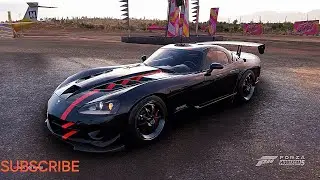 650HP Black 2008 Dodge Viper SRT10, a&nbsp;High-Performance sports car. /4K 60FPS //#frozahorizon5