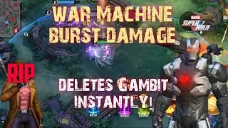 MARVEL SUPER WAR: War Machine DELETES Gambit Easily. RIP GAMBIT