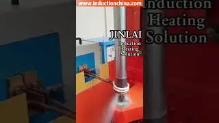 🔥#automatic #cnc Shaft Quenching - Water Spray Coil & Heating Coil All In One