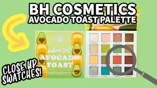 BH Cosmetics Avocado Toast Palette | New Close Up Swatches | 2023