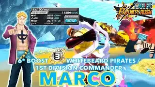 6* BOOST 3 Whitebeard Pirates MARCO SS League Gameplay | One Piece Bounty Rush