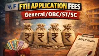 FTii entrance test application form fees | FTii entrance exam fees detailed | PANKAJ MEENA {PK}