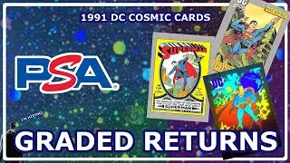 PSA Grade Reveals from my 1991 DC Cosmic Cards Inaugural Set Hobby Box by Impel! #psa #dccomics