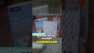 Create pocket dashboard for your A5 planner with laminating sheets - full video link 👆
