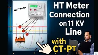 HT Meter Connection | CT&ndash;PT Purpose & Applications of HT Meter #HTCTMeter #CTPT