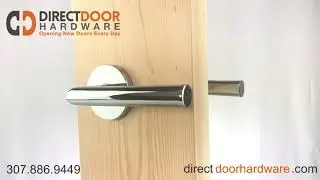 Emtek Stuttgart Lever with Modern Disc Rosette in Polished Chrome
