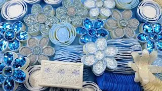 SKY BLUE AQUAMARINE▪cornstarch▪plates▪spirals#soap