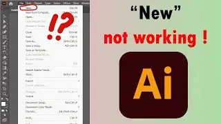 [Solved] Fix adobe illustrator New File problem