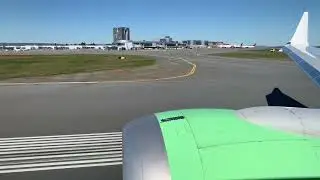 Halifax (YHZ) Takeoff with Flair Airlines 737-8 MAX - Sound on!!!