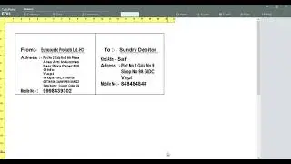 Envelope Print In Tally Prime