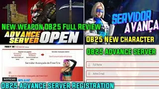 OB -25 Advance Server New character, New weapon, How to Register Ob25 Advance server free fire Tamil