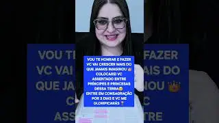 🔥VAI SER FORTE GRANDE TREMENDO E PODEROSO O QUE VOU FAZER ACONTECER NA SUA VIDA MINHA FILHA😲 