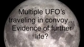 UFO's traveling together caught on night vision