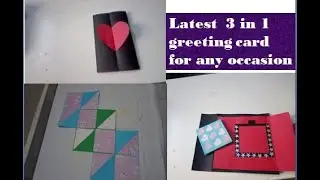 latest greeting card| squash card |slider pop up card |heart lock card| scrap book ideas