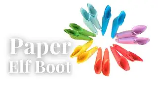 Easy Paper Elf Boots for Christmas Gifts 🎁