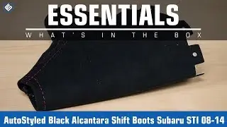 AutoStyled Black Alcantara Shift Boots Subaru STI 2008-2014