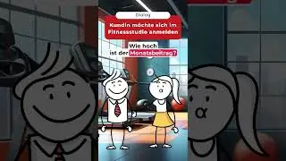 Dialog &ndash; Kundin m&ouml;chte sich im Fitnessstudio anmelden (A2&ndash;B1)