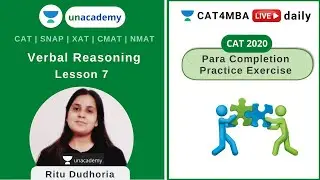 Para Completion - Practice Exercise | Verbal Ability l Unacademy CAT4MBA