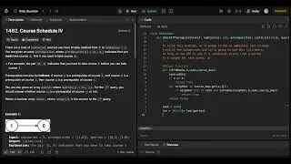 ASMR LeetCode: Course Schedule IV | Chill Coding