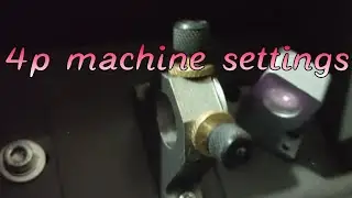 Optima 4p machine settings