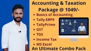 Accounting & Taxation Package Full Course at 1049/- An Ultimate Combo Pack I Vedanta Academy