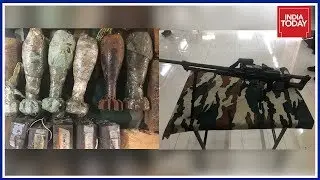 Bazooka, IED Explosives Seized From Terrorist Hide-Out In J&K's Handwara