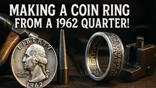 Turning a 1962 Silver Quarter into a Stunning Coin Ring!