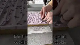 This takes your sugar cookie bars to the next level 💜 #baking #sugarcookies #cutout