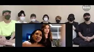 bts reaction to the flash Moments pt 7 (fake reaction)
