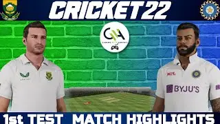 Cricket 22 - India vs South Africa -1st Test Day 3 Highlights - PS4 Gameplay
