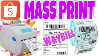 PAANO MAG MASS PRINT NG WAYBILL GAMIT ANG THERMAL PRINTER  #Shopee #Lazada Seller
