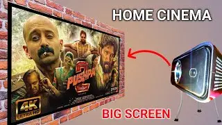Pushpa 2 The Rule || Big Size Screen Home Cinema projector || 4k android projector | NoDoubtUnboxing
