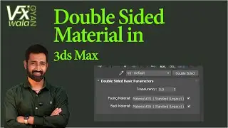 Double Sided Material in 3ds Max | Hindi Tutorial for Beginners