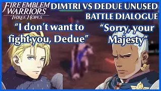 Dimitri vs Dedue unused unique dialogue - Fire Emblem Warriors Three Hopes