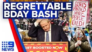 UK PM holds his own birthday bash during lockdown | Coronavirus | 9 News Australia